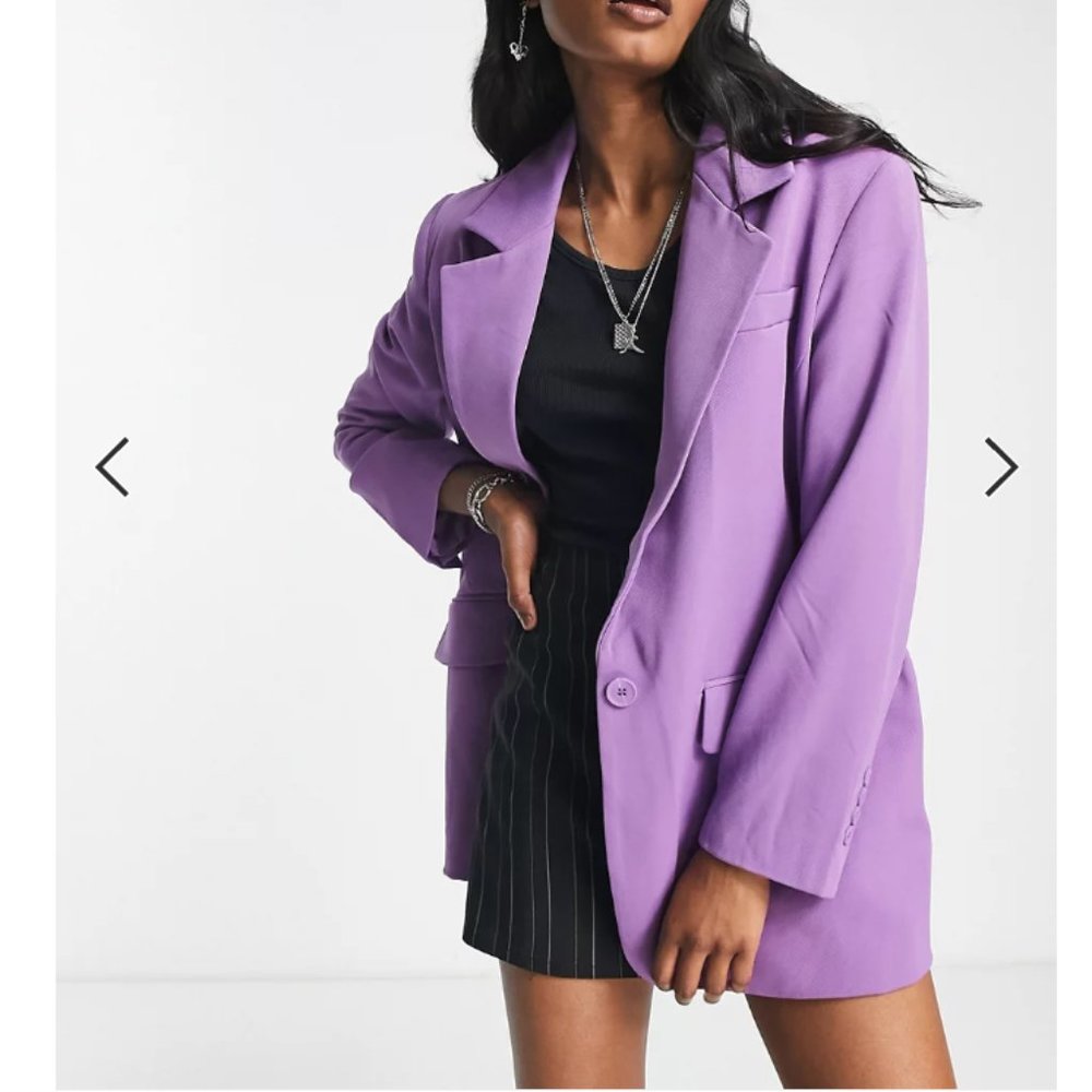 ONLY vintage oversize purple blazer sz36 NWOT